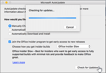 supported office versions for mac